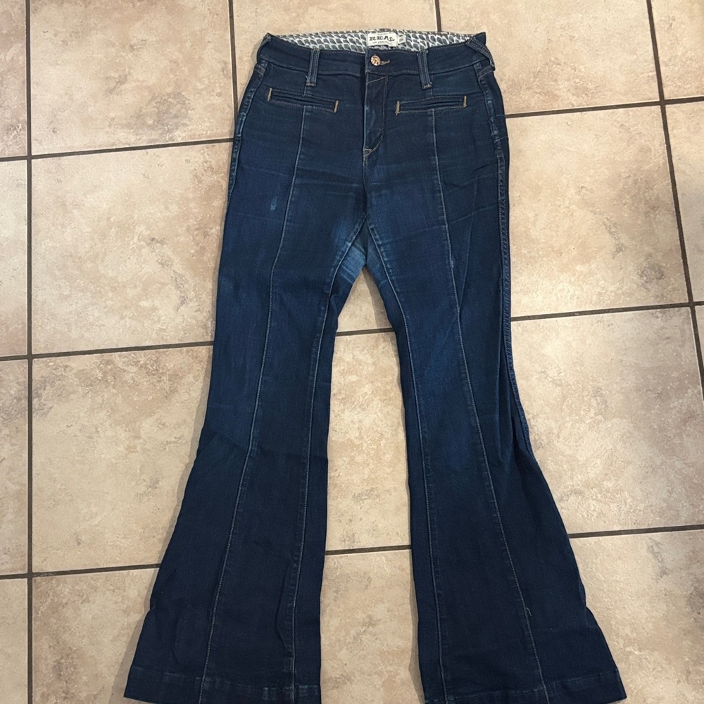 Women's Blue Flared Jeans